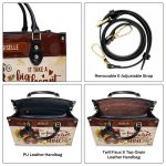 It Takes A Big Heart To Shape Little Minds - Personalized Leather Handbag Sblhbpa02P