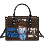 Who Makes The Rules - Personalized Leather Handbag