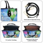 Not All Those Who Wander Are Lost - Personalized Leather Hand Bag Sblhbha28