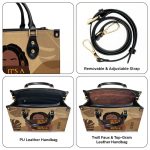 It Is A Beautiful Day To Be Black - Personalized Leather Hand Bag Stb112