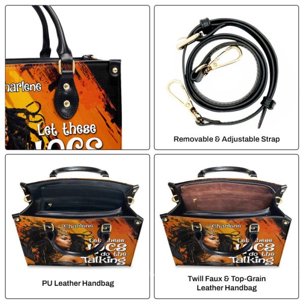 Let These Locs Do The Talking - Personalized Leather Handbag