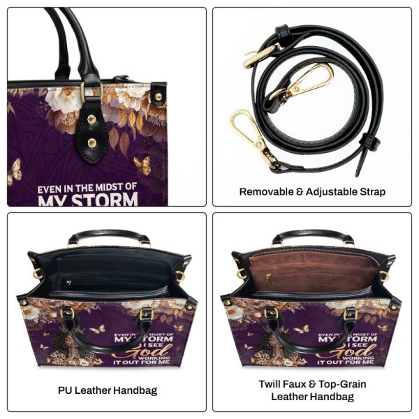 God Working It Out For Me - Personalized Leather Handbag