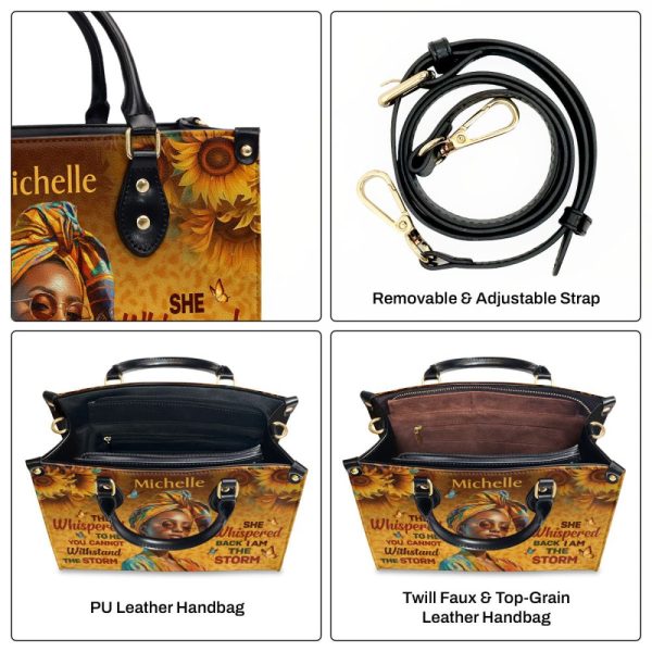 I Am The Storm - Personalized Leather Handbag