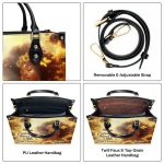 Sunshine Mixed With A Little Hurricane - Personalized Leather Handbag