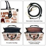 God Says I Am Teacher - Personalized Leather Handbag