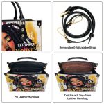 Let These Locs Do The Talking - Personalized Leather Handbag Sblhbll2404T