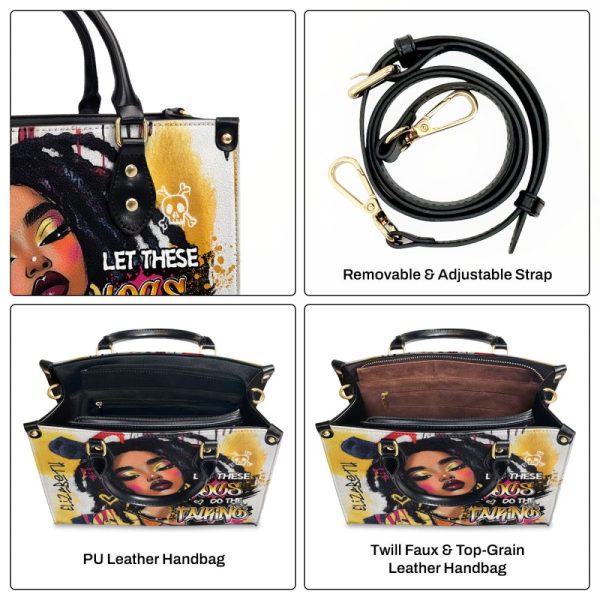 Let These Locs Do The Talking - Personalized Leather Handbag Sblhbll2404T