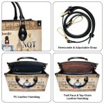 Catch Flights Not Feelings - Personalized Leather Hand Bag Sblhbha38