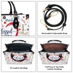 Blessed To Be Called Nana - Personalized Leather Handbag