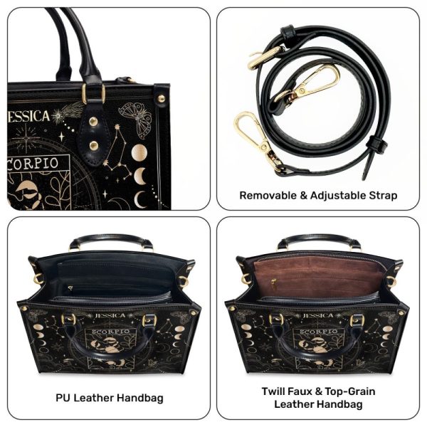 Horoscope - Personalized Leather Handbag Sblhbha47