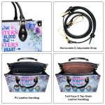 Not Sisters By Blood But Sisters By Heart - Personalized Leather Handbag Sblhbltu2806D