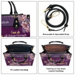 I Can Do All Things Through Him - Personalized Leather Handbag