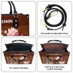 She Has Fire In Her Soul And Grace In Her Heart - Personalized Leather Handbag Sblhbln1386M