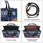 Apparently We'Re Trouble When We Are Together Who Knew - Personalized Leather Handbag Sblhblm1220D