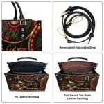 God Says I Am Black - Personalized Leather Handbag