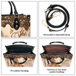 She Knows - Personalized Leather Handbag