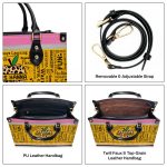 Teacher Apple - Personalized Leather Handbag Sblhbltn997M