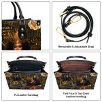 I Am A Black Queen - Personalized Leather Handbag