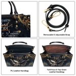 Month Girl - Stronger Than You Believe - Personalized Leather Handbag Mb91