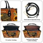 She Designed A Life She Loved - Personalized Leather Handbag Stb220
