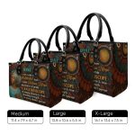 Kaleidoscope Of Beauty - Personalized Leather Handbag