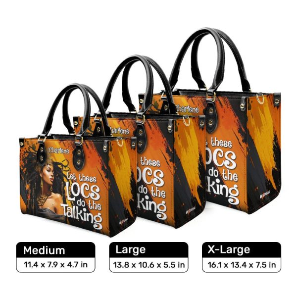 Let These Locs Do The Talking - Personalized Leather Handbag