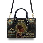 She Knows - Personalized Leather Handbag