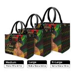 A Beautiful Black Queen - Personalized Leather Handbag