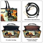 She Is - Personalized Leather Handbag