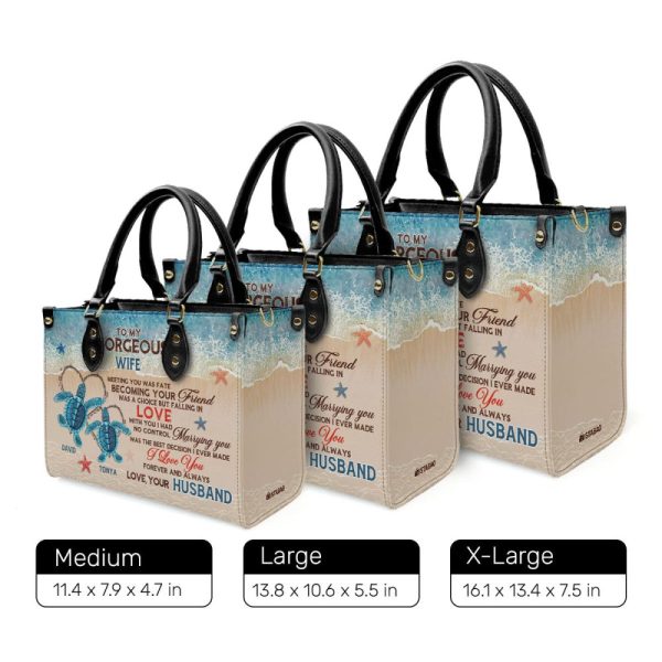 Meeting You Was Fate - Personalized Leather Handbag