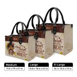It Takes A Big Heart To Shape Little Minds - Personalized Leather Handbag Sblhbpa02P