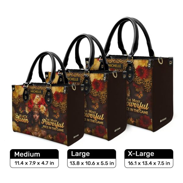 Black Queen - Personalized Leather Handbag