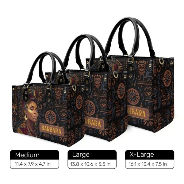 African Culture - Personalized Leather Handbag