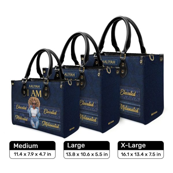 I Am - Personalized Leather Handbag