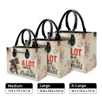 A Lot Going On At The Moment - Personalized Leather Handbag Stb194