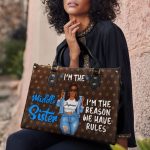 Who Makes The Rules - Personalized Leather Handbag