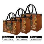 She Designed A Life She Loved - Personalized Leather Handbag Stb220