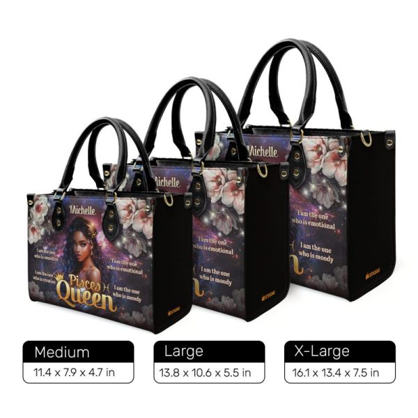 Zodiac Queen - Personalized Leather Handbag
