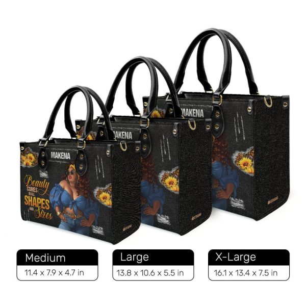 Beauty Comes In All Shapes And Sizes - Personalized Leather Handbag Sblhblm825M