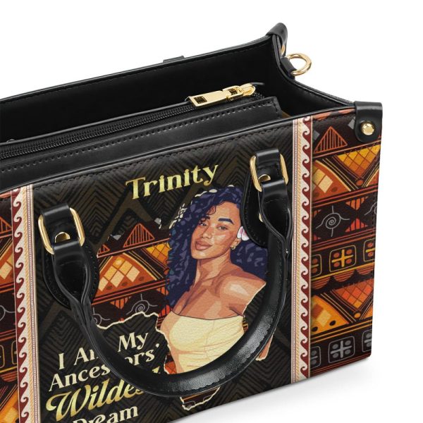 I Am My Ancestors' Wildest Dream - Personalized Leather Handbag