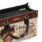 It Takes A Big Heart To Shape Little Minds - Personalized Leather Handbag Sblhbpa02P