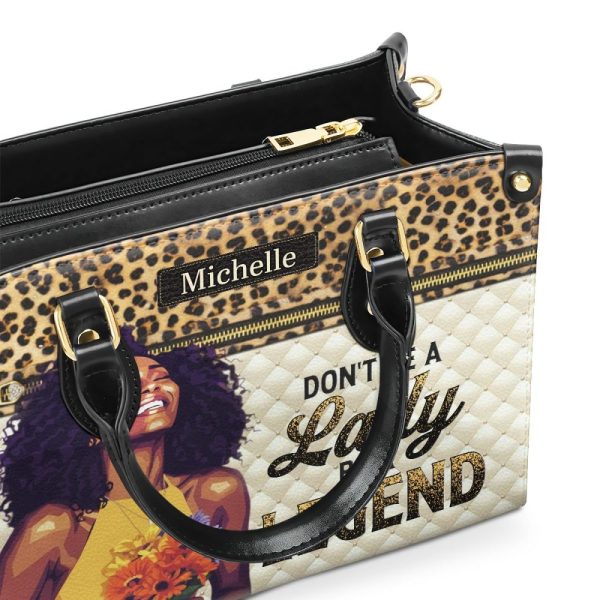 Be A Legend - Personalized Leather Handbag