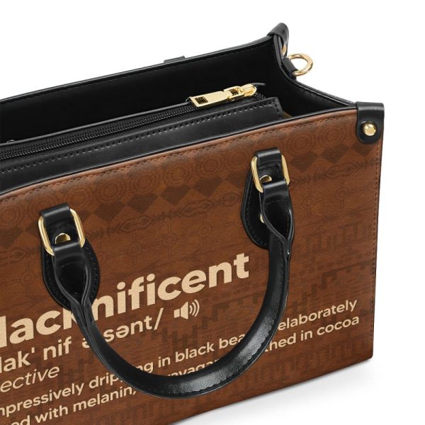 Blacknificient  - Personalized Leather Hand Bag Stb108