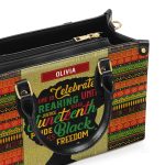 Juneteenth 1865 - Personalized Leather Handbag
