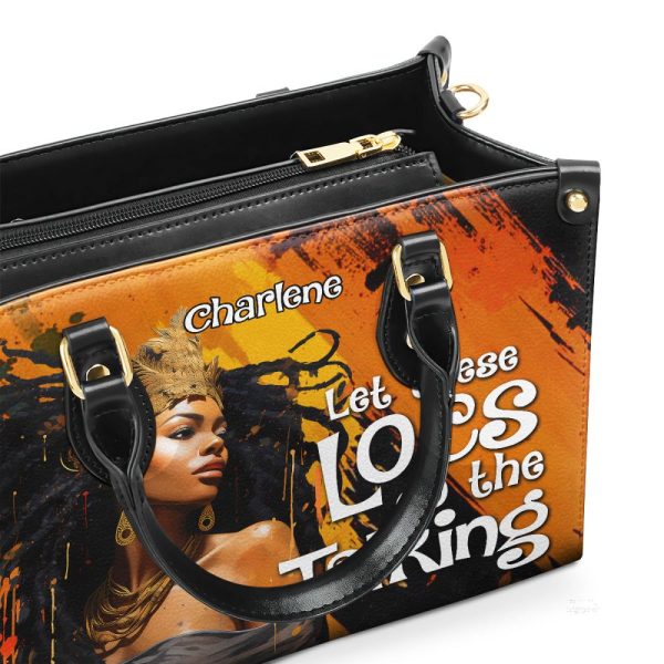 Let These Locs Do The Talking - Personalized Leather Handbag