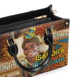 Africa Map Pattern - Personalized Leather Handbag Sblhbln1101L