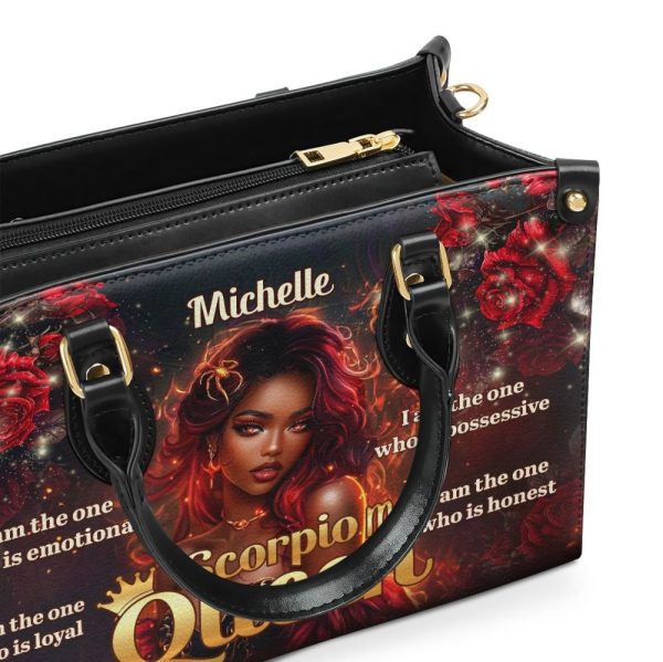Zodiac Queen - Personalized Leather Handbag