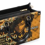 She Who Kneels Before God Can Stand Before Anyone - Personalized Leather Handbag