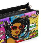 Popart Style - Personalized Leather Hand Bag Sblhbpha779T