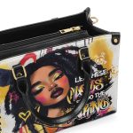 Let These Locs Do The Talking - Personalized Leather Handbag Sblhbll2404T